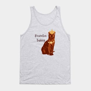 Downton Abbey Spoof Tabby Funny Cat Burmese Design Tank Top